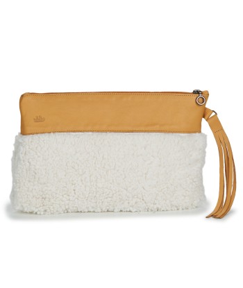 Pochette femmes Easy Peasy POUCHY FOURRURE Marron