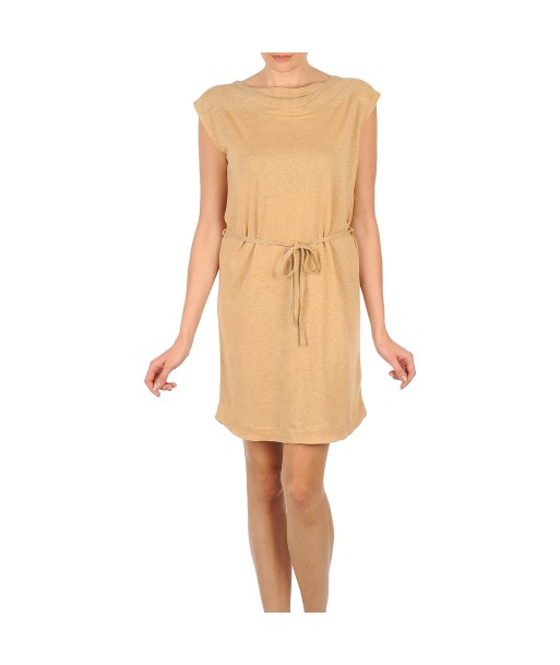 Robe courte femmes Majestic CAMELIA Beige