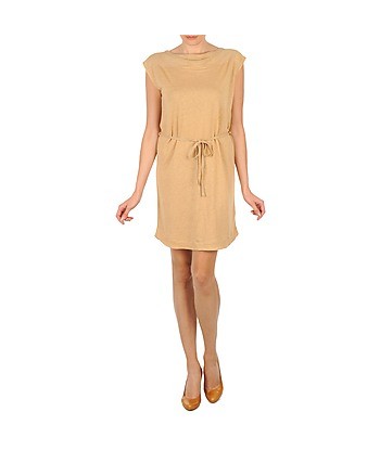 Robe courte femmes Majestic CAMELIA Beige