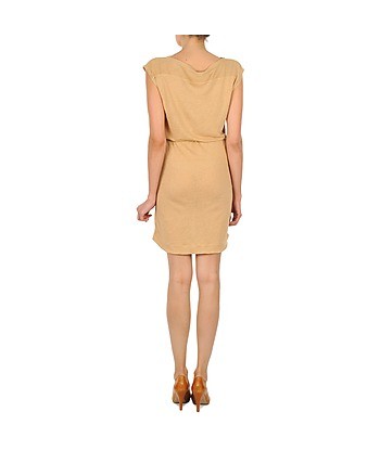 Robe courte femmes Majestic CAMELIA Beige