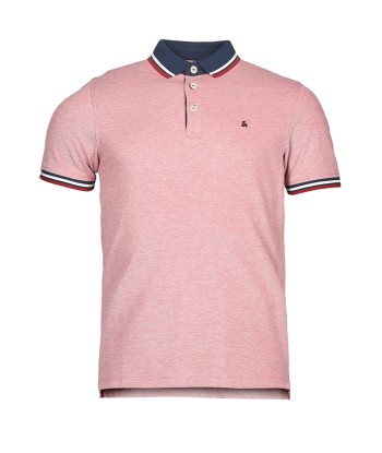 Polo hommes Jack & Jones JJEPAULOS Rouge