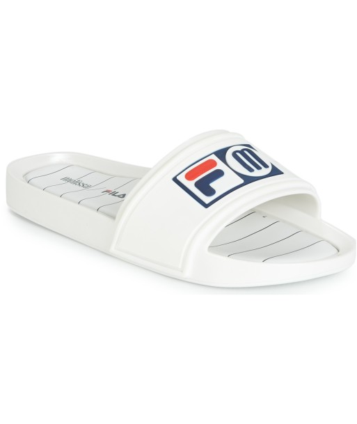 Claquettes femmes Melissa SLIDE + FILA Blanc