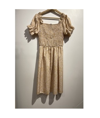 Robe courte femmes Fashion brands 53176-BEIGE Beige