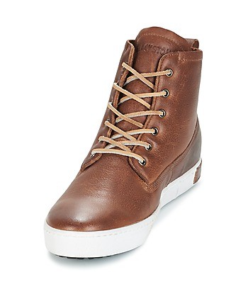 Baskets montantes hommes Blackstone INCH WORKER ON FOXING FUR Marron