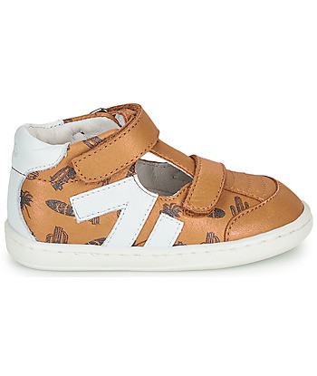 Baskets montantes enfant garcons GBB SAMBO FLEX Marron