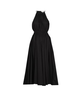 Robe femmes MICHAEL Michael Kors HALTER CTN MIDI DRESS Noir