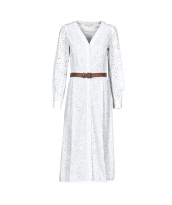 Robe femmes MICHAEL Michael Kors PALM EYELET KATE DRESS Blanc