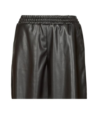 Short femmes Karl Lagerfeld PERFORATED FAUX LEATHER SHORTS Noir