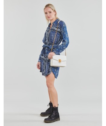 Robe courte femmes Liu Jo ABITO CAMICIA DEN.BLUE PRINTS WASH Bleu