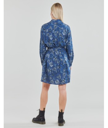 Robe courte femmes Liu Jo ABITO CAMICIA DEN.BLUE PRINTS WASH Bleu