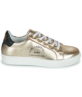 Baskets basses enfant filles Karl Lagerfeld Z19077 Doré
