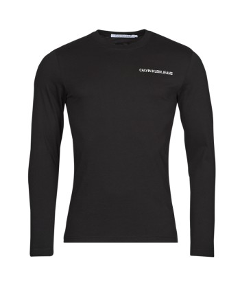 T-shirt hommes Calvin Klein Jeans ESSENTIAL BACK INSTIT LS TEE Noir
