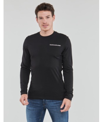 T-shirt hommes Calvin Klein Jeans ESSENTIAL BACK INSTIT LS TEE Noir