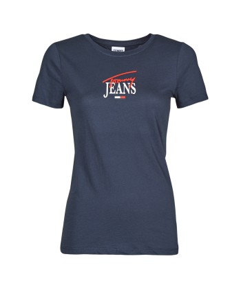 T-shirt femmes Tommy Jeans TJW SKINNY ESSENTIAL LOGO 1 SS Marine