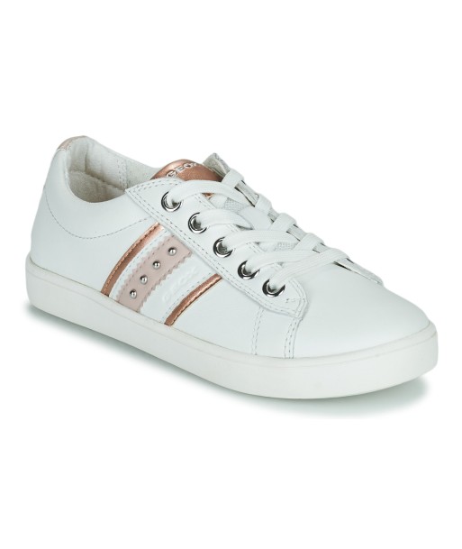Baskets basses enfant filles Geox J KATHE GIRL Blanc