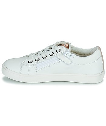 Baskets basses enfant filles Geox J KATHE GIRL Blanc