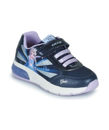 Baskets basses enfant filles Geox J SPACECLUB GIRL Bleu