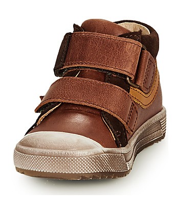 Baskets montantes enfant garcons GBB OMALLO Marron