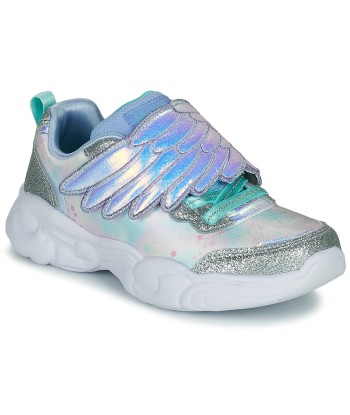 Baskets basses enfant filles Skechers UNICORN STORM Argenté