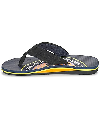 Tongs enfant garcons Quiksilver MOLOKAI LAYBACK YOUTH Noir