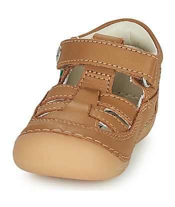 Sandales enfant garcons Kickers SUSHY Blanc