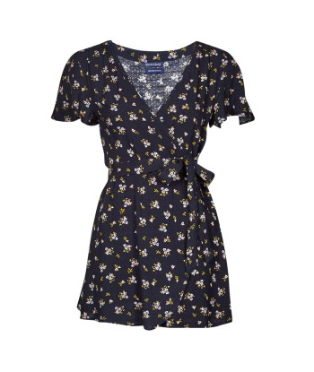 Robe femmes Superdry VINTAGE MINI WRAP DRESS Marine