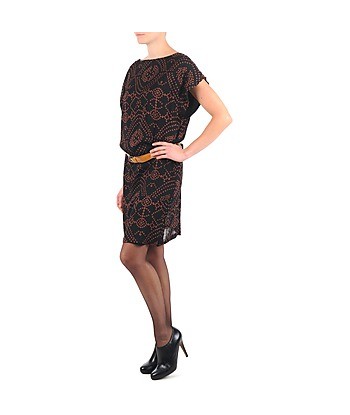 Robe courte femmes Antik Batik QUINN Noir