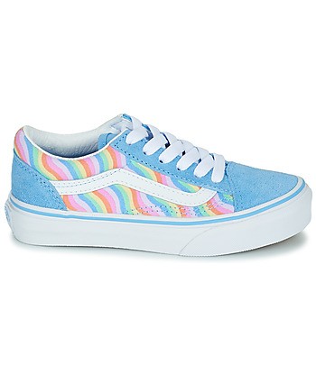 Baskets basses enfant filles Vans OLD SKOOL Bleu