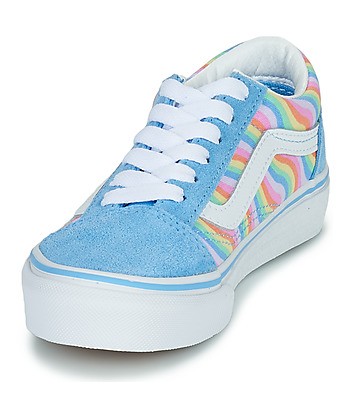 Baskets basses enfant filles Vans OLD SKOOL Bleu