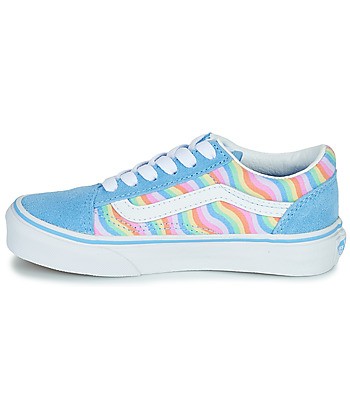 Baskets basses enfant filles Vans OLD SKOOL Bleu