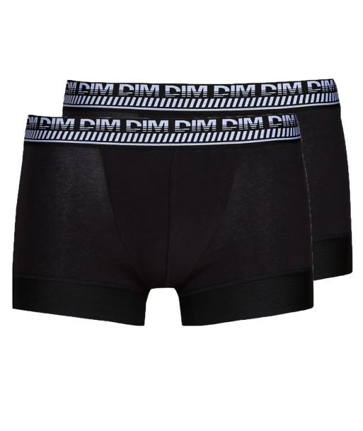 Boxers hommes DIM 3D FLEX STAY  FIT X 2 Noir