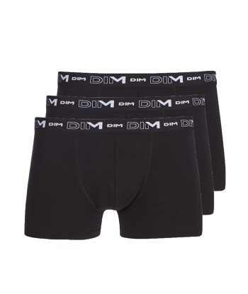 Boxers hommes DIM COTON STRETCH X3 Noir