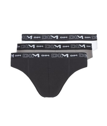 Slips hommes DIM COTON STRETCH X3 Noir