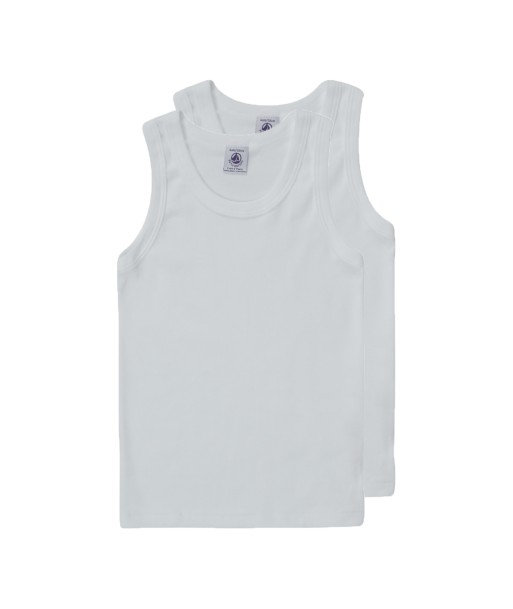 Debardeur enfant garcons Petit Bateau NATHAN Blanc