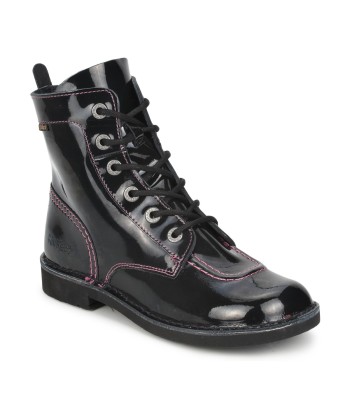 Boots enfant filles Kickers KICK MOOD Noir