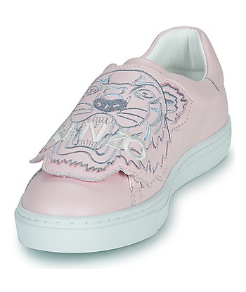 Baskets basses enfant filles Kenzo K59039 Rose