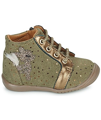 Baskets montantes enfant filles GBB BICHETTE Vert