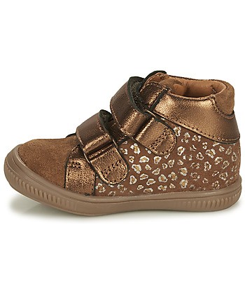Baskets montantes enfant filles GBB JOYE Marron