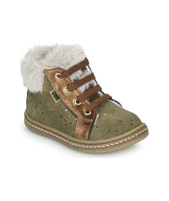 Baskets montantes enfant filles GBB JUNA Kaki