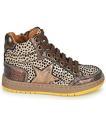 Baskets montantes enfant filles GBB SEPHY Marron