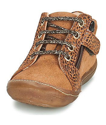 Baskets montantes enfant filles GBB EDITHE FLEX Marron