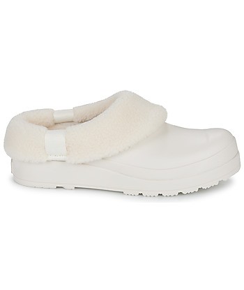 Chaussons femmes Hunter Play Sherpa Blanc