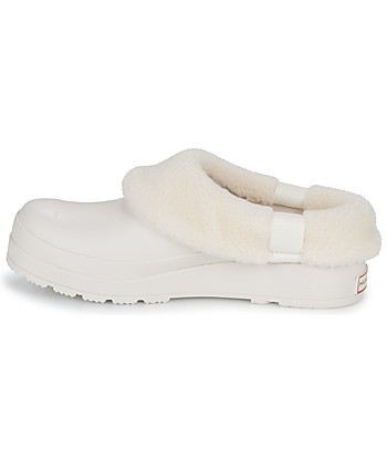 Chaussons femmes Hunter Play Sherpa Blanc