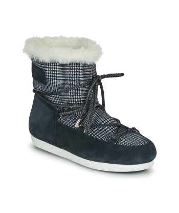 Bottes neige femmes Moon Boot MOON BOOT FAR SIDE LOW FUR TARTAN Bleu