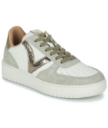 Baskets basses femmes Victoria MADRID SERRAJE  METAL Blanc