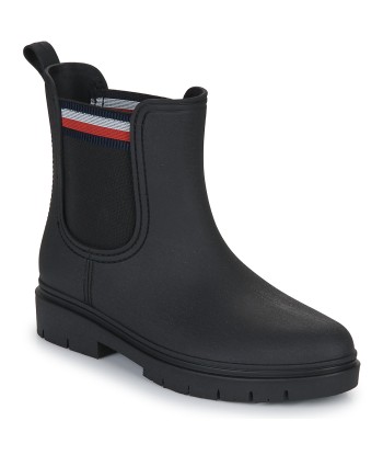 Bottes femmes Tommy Hilfiger Rain Boot Ankle Elastic Noir