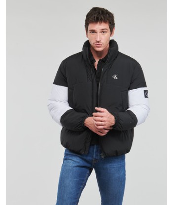 Doudounes hommes Calvin Klein Jeans NON-DOWN COLORBLOCK PUFFER Noir