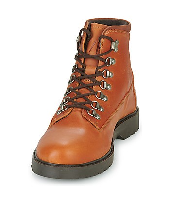 Boots hommes Selected SLHMADS LEATHER BOOT Marron