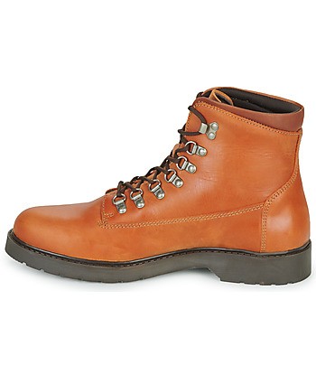 Boots hommes Selected SLHMADS LEATHER BOOT Marron