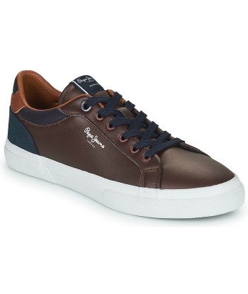 Baskets basses hommes Pepe jeans KENTON COURT Marron